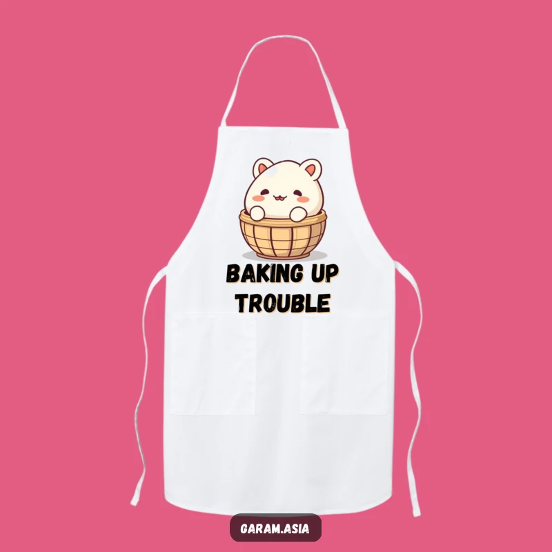 Funny Bao Bun Apron: Cook with Mischievous Cartoon Flair and Fun