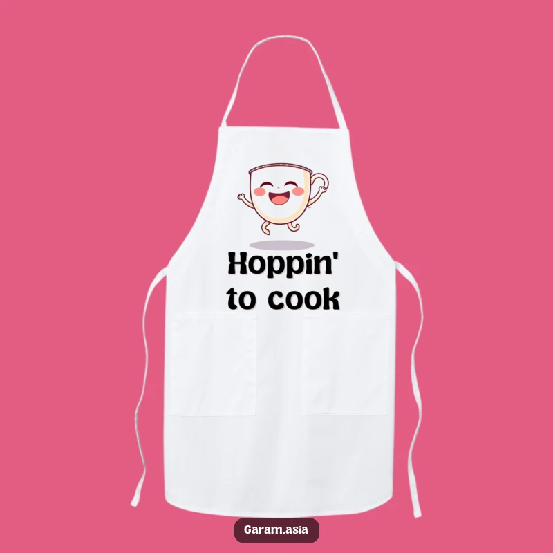 Funny Boba Tea Apron: Cook with Laughing Cartoon Flair and Kitchen Fun