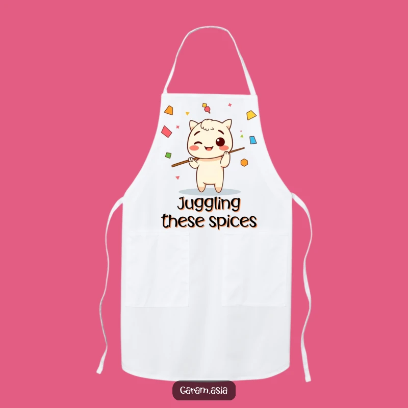 Funny Kawaii Chopsticks Apron: Kitchen Juggling, Cute Chef, Perfect Gift