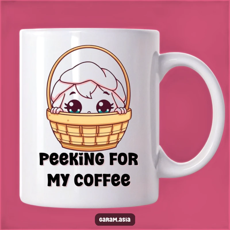 Funny Kawaii Dim Sum Mug: Peeking Surprise, Hilarious Asian Food Gift
