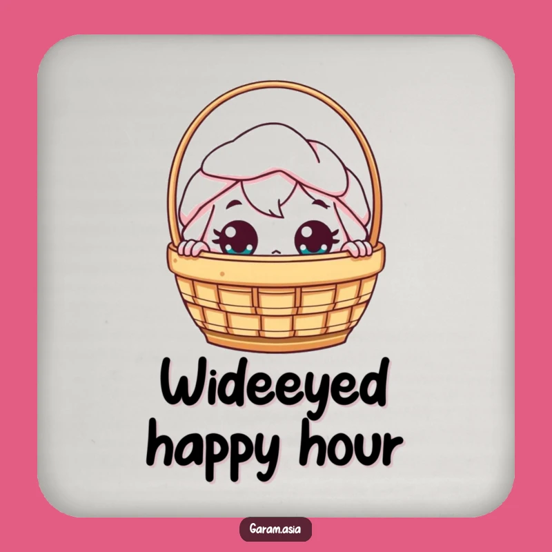 Funny Kawaii Dim Sum Coaster Set: Peeking Fun, Protect Your Surfaces