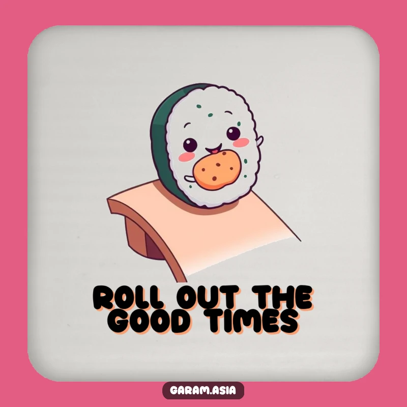 Funny Kawaii Sushi Roll Coaster Set: Ramp Rolling Fun, Table Protection