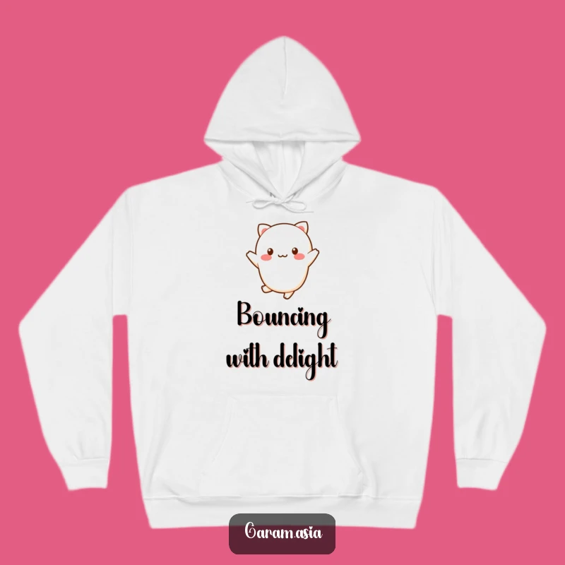 Cozy Funny Kawaii Wagashi Hoodie: Hop into Warmth, Sweet Treat Gift