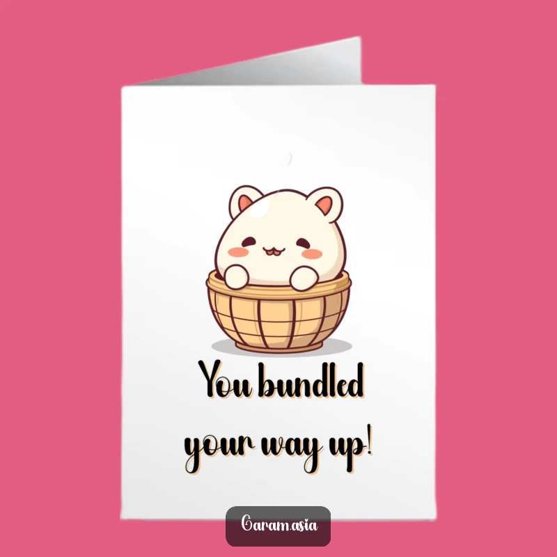 Free Printable Congrats Card: Funny Bao Peek Greeting, Humorous Downloadable Gift!