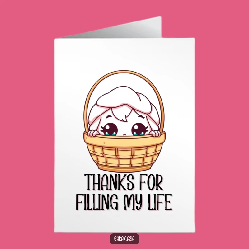 Free Printable Thank You Card: Dim Sum's Grateful Peek - Cute Downloadable Gift!
