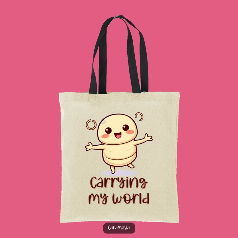 Funny Spring Roll Tote Bag - Twirling Kawaii Design, Practical Funny Gift